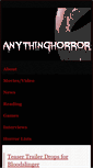 Mobile Screenshot of anythinghorror.com