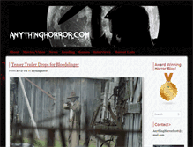 Tablet Screenshot of anythinghorror.com